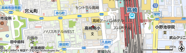朝日生命保険相互会社　高崎営業所周辺の地図