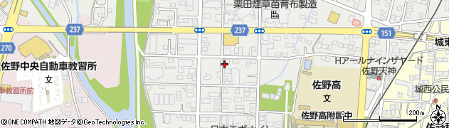 栃木県佐野市天神町891周辺の地図