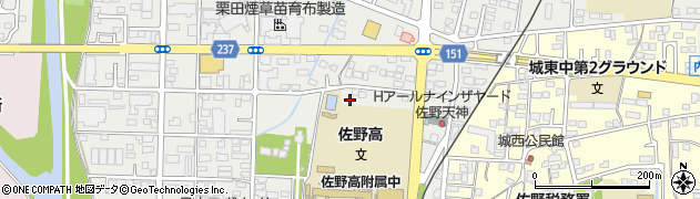 栃木県佐野市天神町761周辺の地図