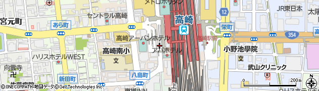 高崎駅周辺の地図