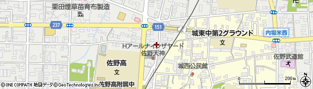 栃木県佐野市天神町749周辺の地図