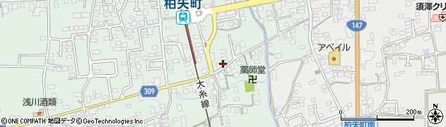 長野県安曇野市穂高柏原986周辺の地図