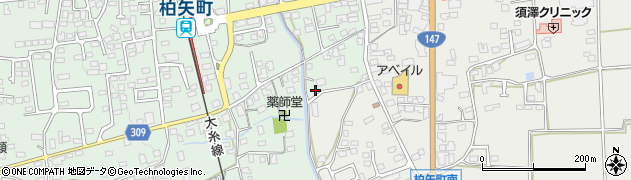長野県安曇野市穂高柏原882周辺の地図