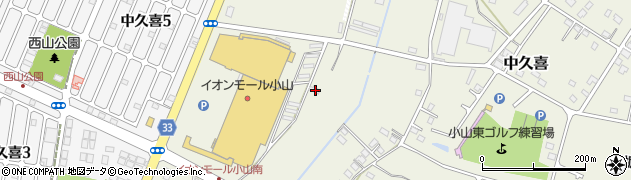 栃木県小山市中久喜771周辺の地図