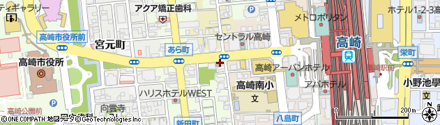 ニッポンレンタカー高崎西口駅前営業所周辺の地図