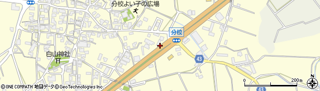 石川県加賀市分校町フ周辺の地図