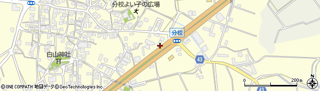 石川県加賀市分校町（フ）周辺の地図