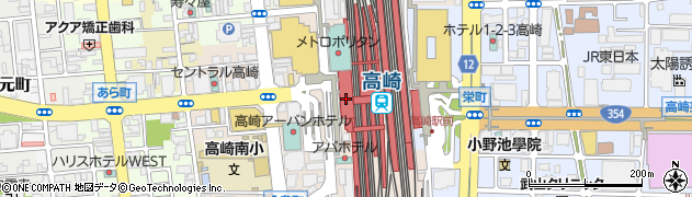 ダイソー高崎モントレー店周辺の地図
