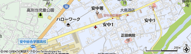 下仁田安中倉渕線周辺の地図