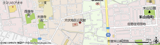 栃木県佐野市犬伏下町1800周辺の地図
