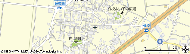 石川県加賀市分校町リ21周辺の地図