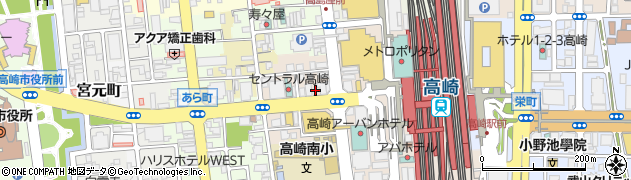 松屋 高崎駅前店周辺の地図