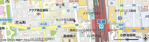 公証役場　高崎公証人合同役場周辺の地図