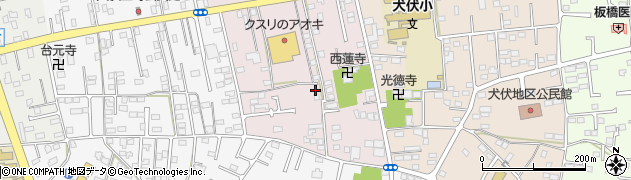 栃木県佐野市犬伏中町1828周辺の地図
