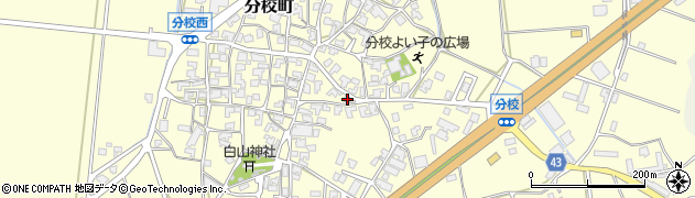 石川県加賀市分校町リ53周辺の地図
