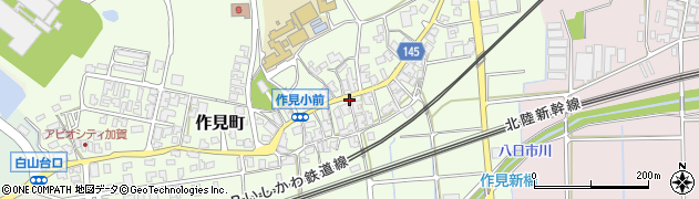 石川県加賀市作見町ロ周辺の地図