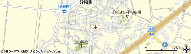 石川県加賀市分校町リ58周辺の地図