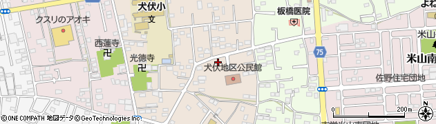 栃木県佐野市犬伏下町1795周辺の地図