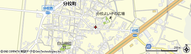 石川県加賀市分校町リ37周辺の地図