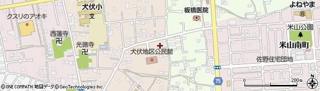 栃木県佐野市犬伏下町1801周辺の地図