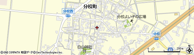 石川県加賀市分校町リ64周辺の地図