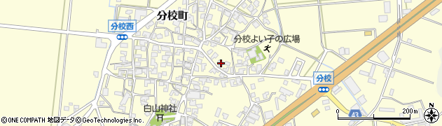 石川県加賀市分校町リ50周辺の地図