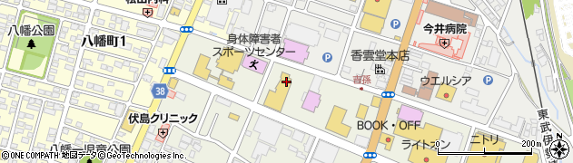 くるめーと　朝倉店周辺の地図