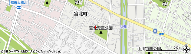 栃木県足利市宮北町周辺の地図