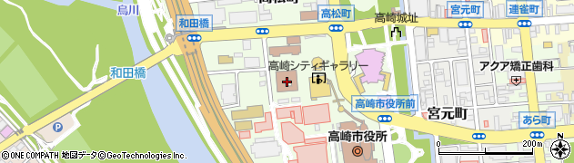 前橋地方検察庁　高崎区検察庁周辺の地図