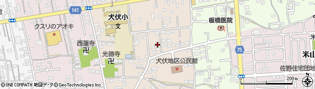 栃木県佐野市犬伏下町1808周辺の地図