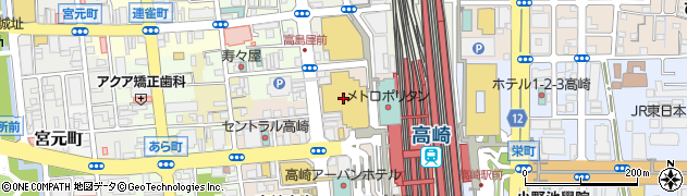 ほけんの窓口高崎モントレー店周辺の地図
