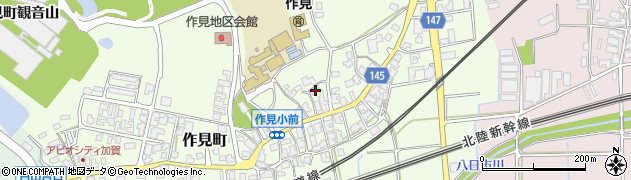 石川県加賀市作見町ロ19周辺の地図