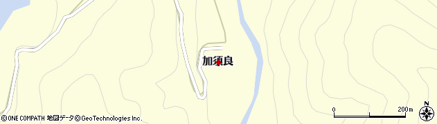 岐阜県大野郡白川村加須良周辺の地図