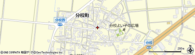 石川県加賀市分校町リ190周辺の地図