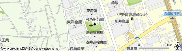 伊勢崎市日乃出公園周辺の地図