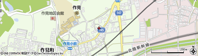 石川県加賀市作見町ロ2周辺の地図