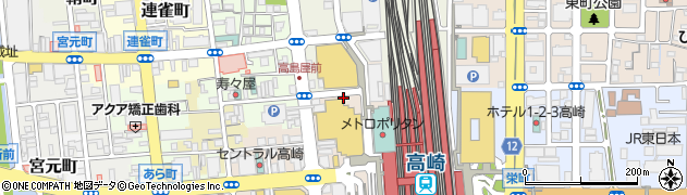 Ｍｏｆｆａｎｉｍａｌｃａｆｅ　高崎オーパ店周辺の地図