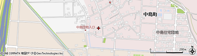 群馬県高崎市中島町8周辺の地図
