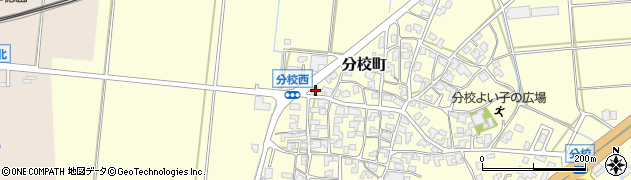 石川県加賀市分校町リ138周辺の地図