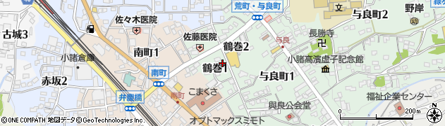 長野県小諸市鶴巻周辺の地図