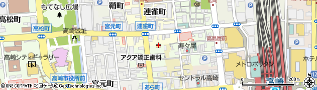 ファミリーマート高崎あら町店周辺の地図