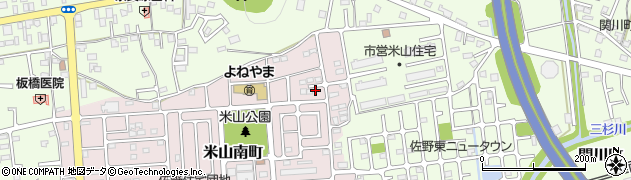 栃木県佐野市米山南町46周辺の地図