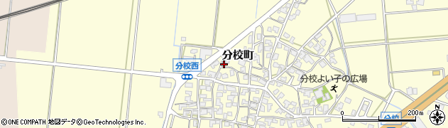 石川県加賀市分校町リ171周辺の地図