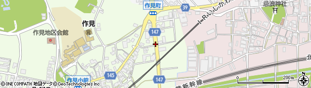 石川県加賀市作見町（イ）周辺の地図