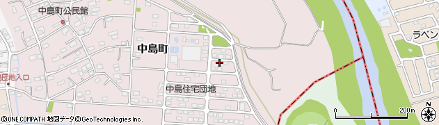 群馬県高崎市中島町105周辺の地図