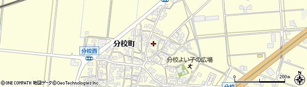 石川県加賀市分校町リ228周辺の地図