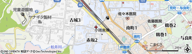 長野県小諸市赤坂周辺の地図