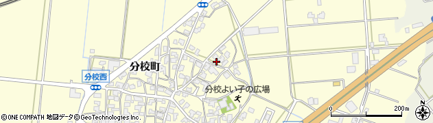 石川県加賀市分校町リ219周辺の地図