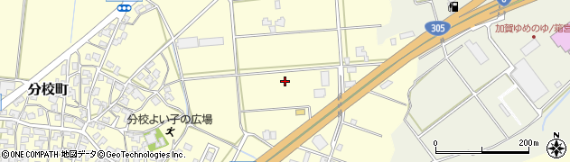 石川県加賀市分校町（は）周辺の地図