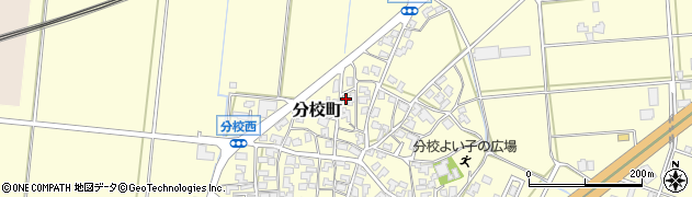 石川県加賀市分校町リ248周辺の地図